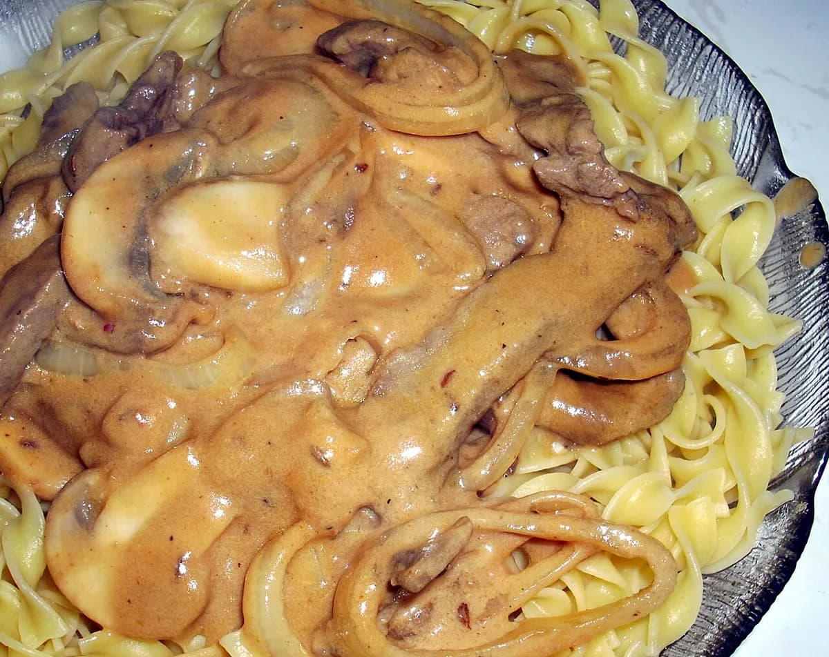Photo of Simple beef stroganoff with gluten free pasta