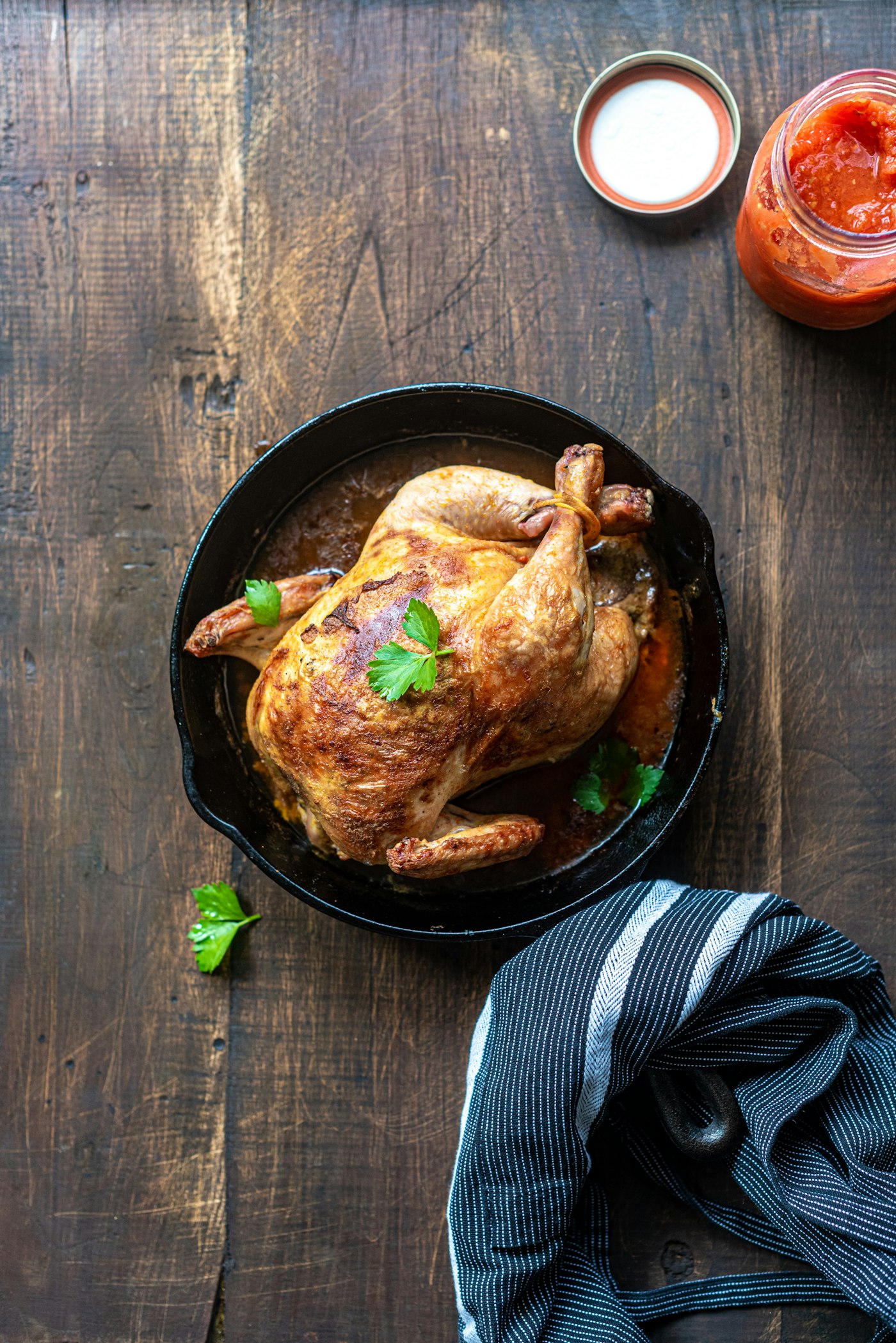 Charred lemon chicken