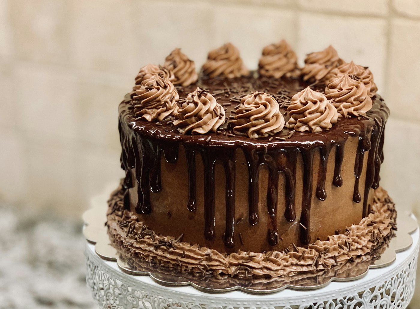 Olive oil chocolate cake