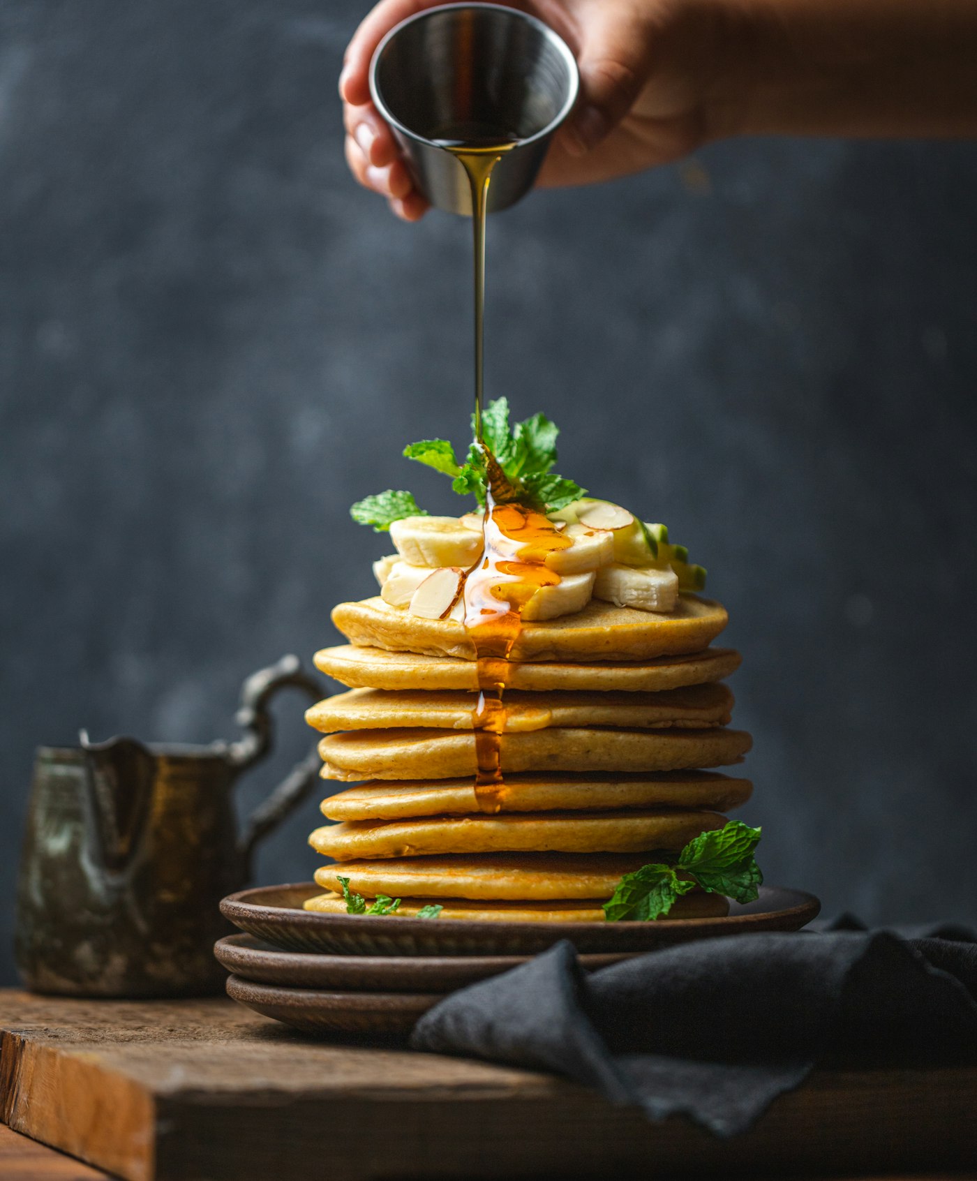 Brown butter pancakes